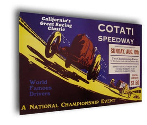 1922 Cotati Speedway Board Track Racing poster print