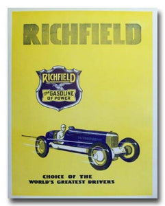 1933 Richfield Oil Gasoline Advertisement poster print