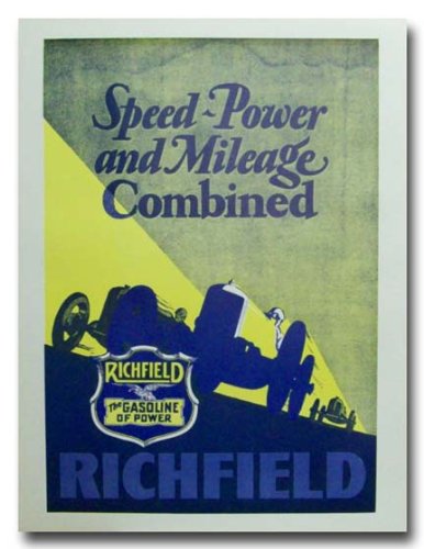 1934 Richfield Oil Co. Advertisement poster print