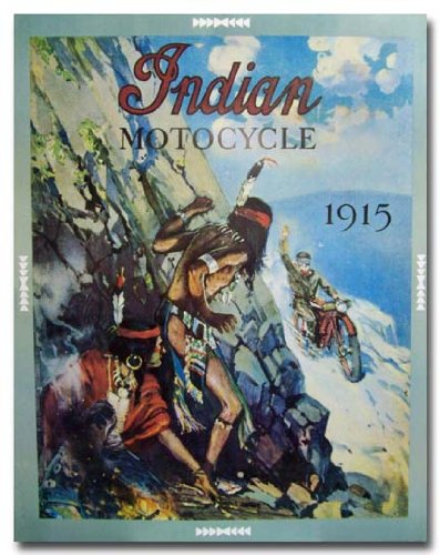 1915 Indian Motocycle Advertisement poster print