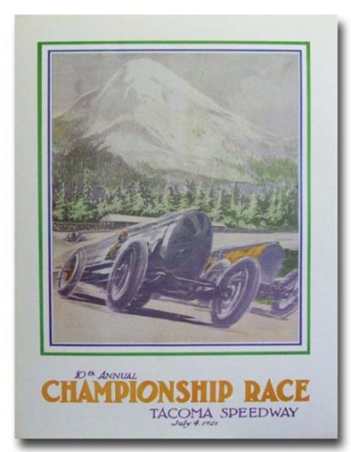 1921 Tacoma Speedway Championship Race poster print