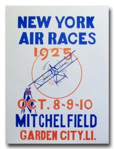 1925 Mitchel Field Long Island New York Air Races poster print