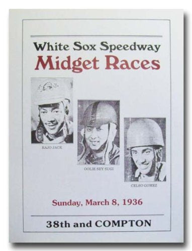 1936 White Sox Speedway Midget Racing poster print