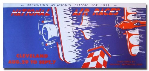 1931 Cleveland National Air Races poster print