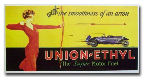 1927 Union Oil Company Gasoline Ad poster print