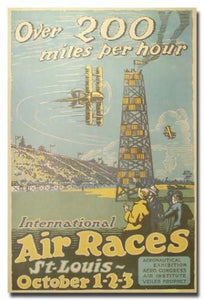 1923 St. Louis International Air Races poster print